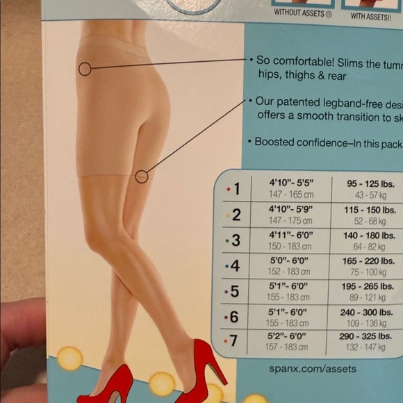 ASSETS by Sara Blakely Mid-Thigh Shaper in Tan XL - Picture 5 of 7